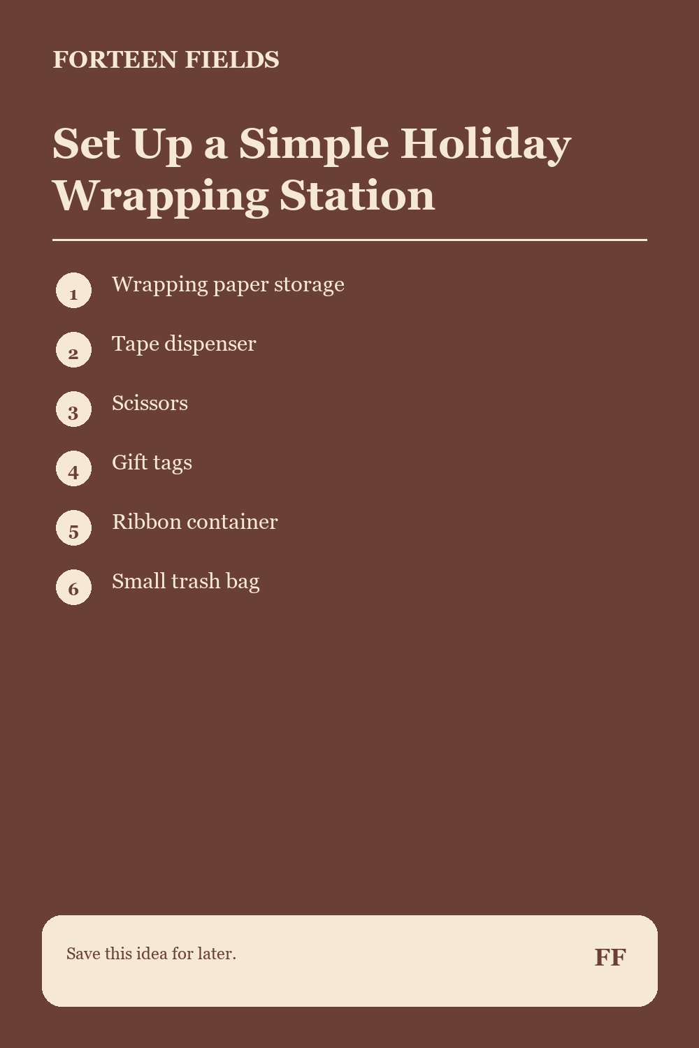 Set Up a Simple Holiday Wrapping Station