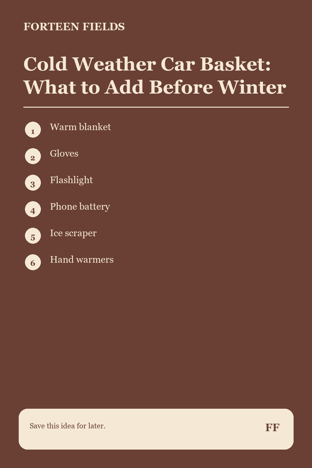 Cold Weather Car Basket: What to Add Before Winter