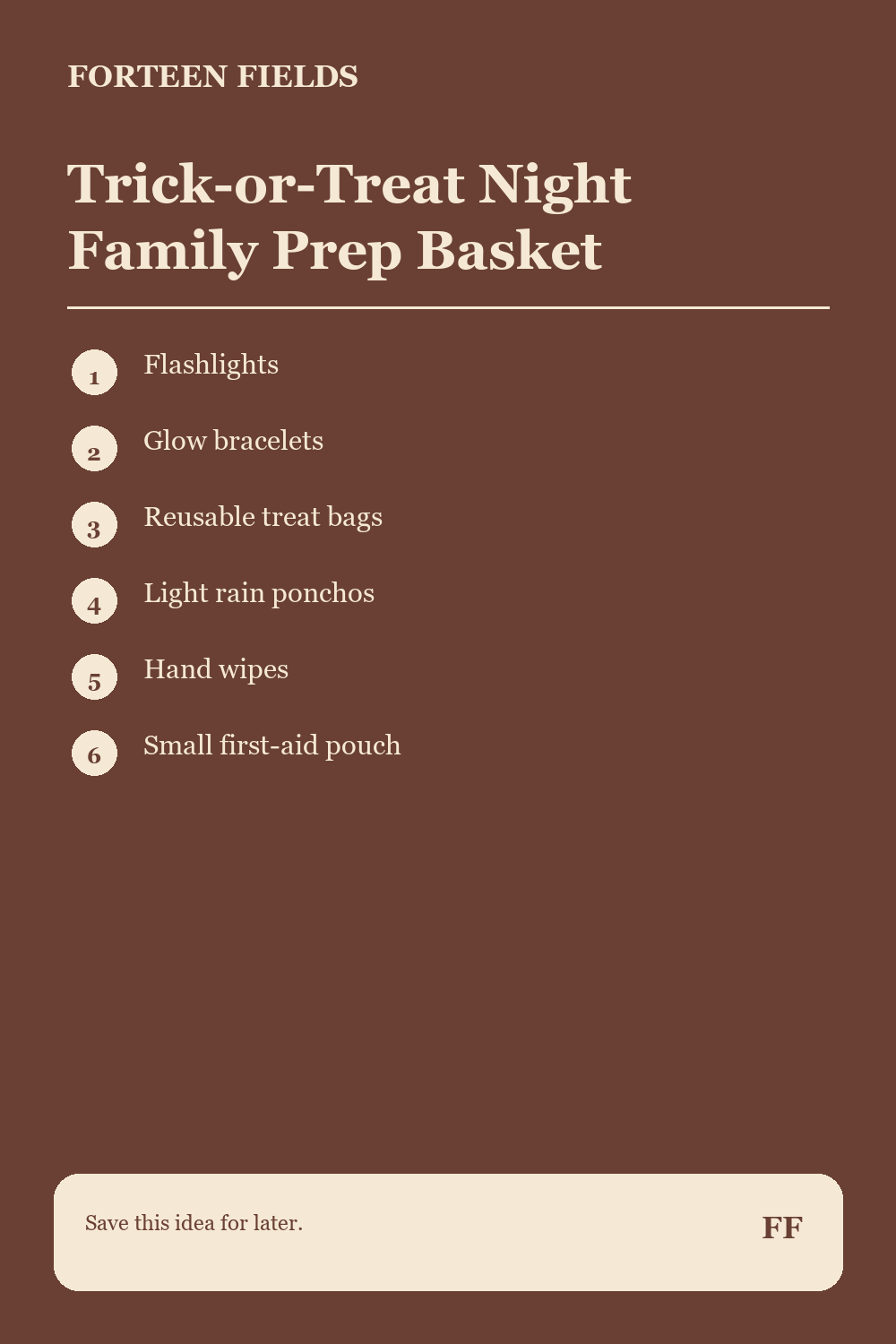 Trick-or-Treat Night Family Prep Basket